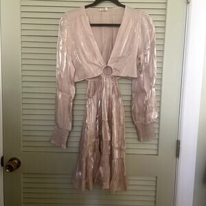NWOT Peach Love California Champagne Cocktail Dress Medium